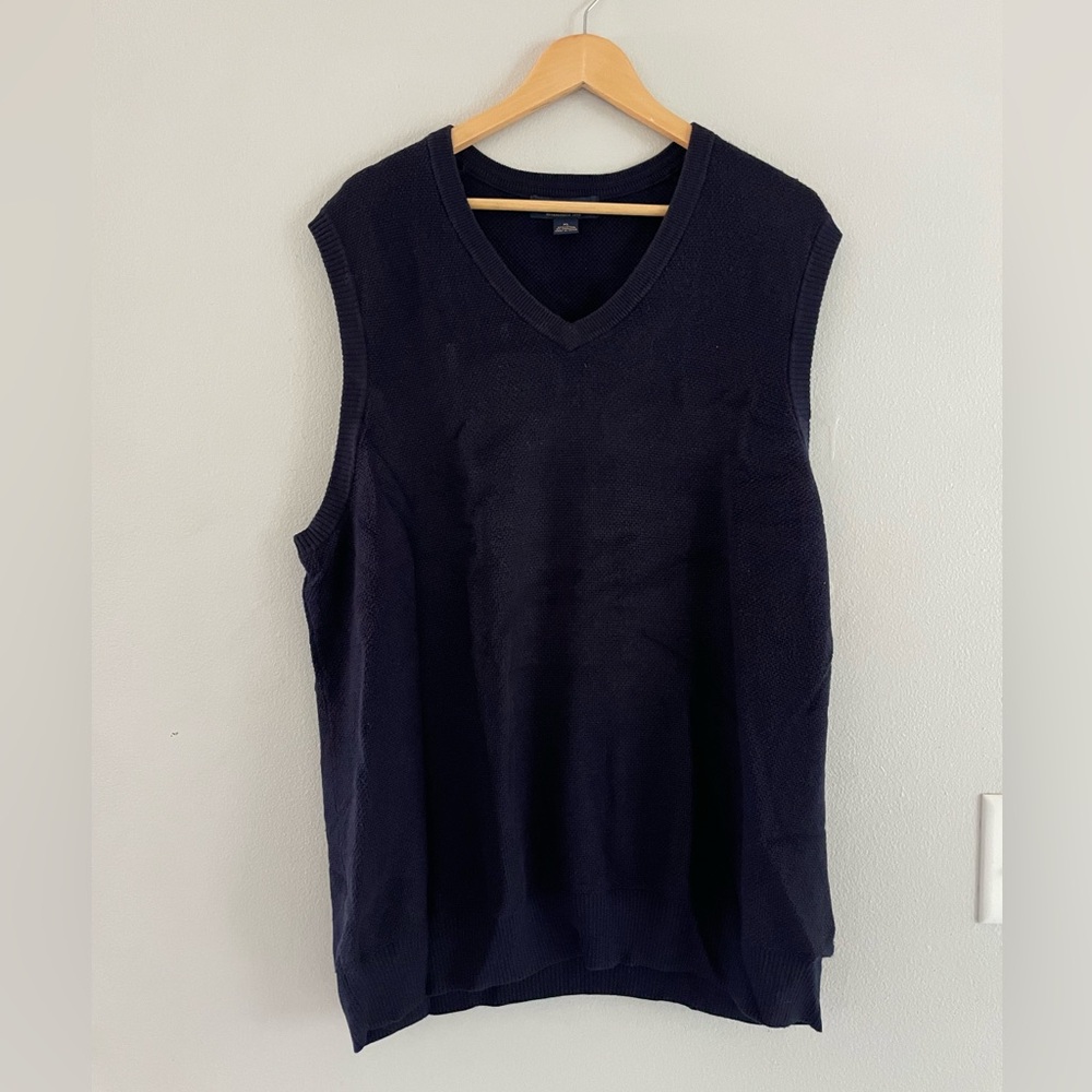 Mens Brooks Brothers Dark Blue Sweater Vest